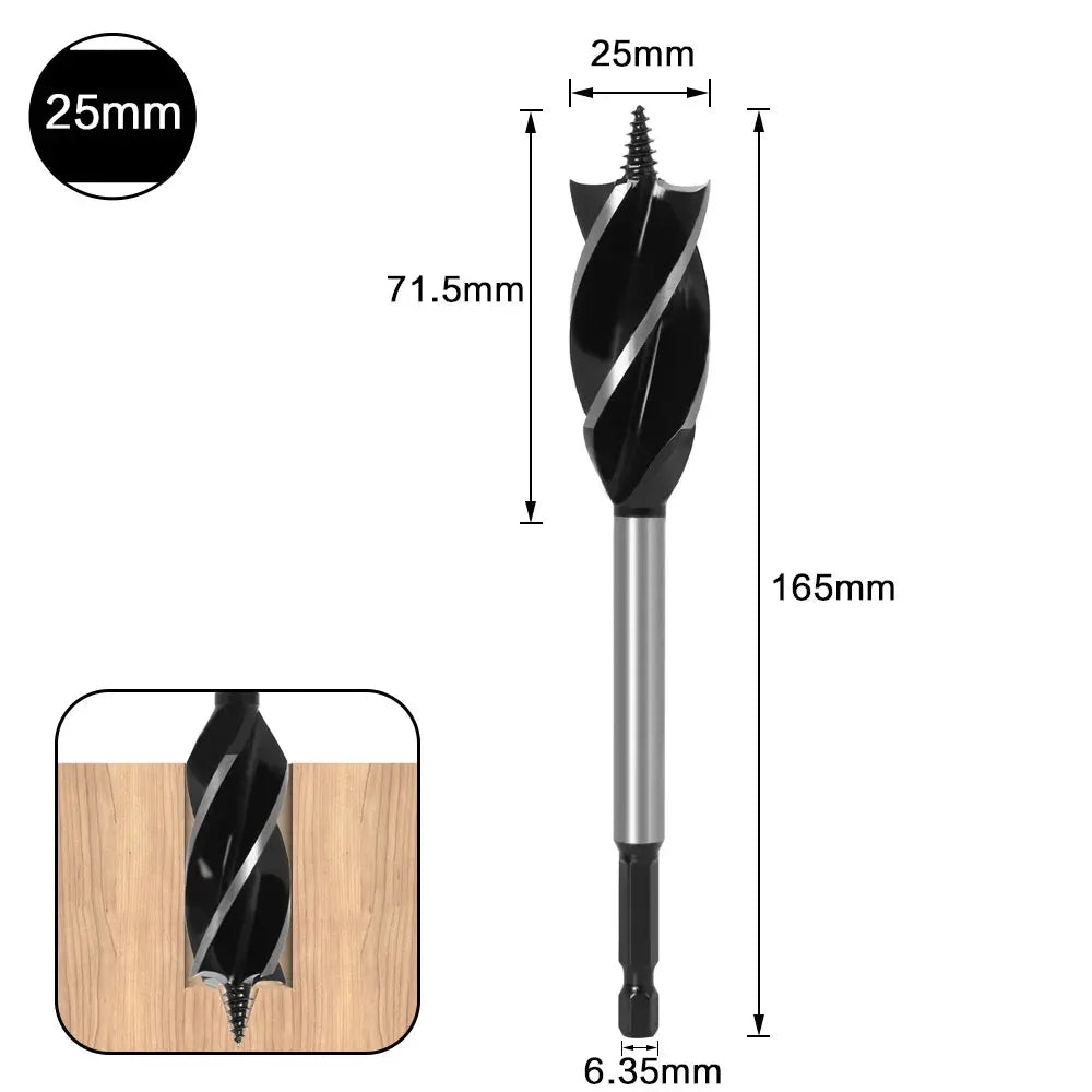 10mm to 35mm High Carbon Steel Twist Drill Bit Set for Wood Fast Cut Auger Carpenter Joiner Tools for Woodworking