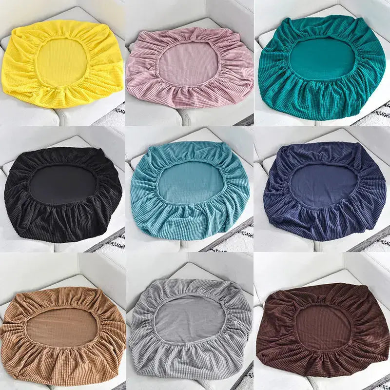 Sofa seat cushion cover set, elastic dustproof covers in 9 colors for living room