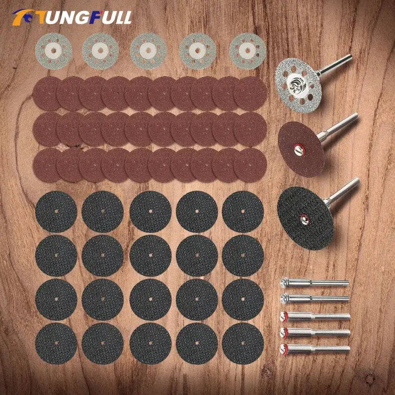 Dremel Cutting Discs and Grinding Wheels Set for Mini Drill Engraving Tool Heads and Circular Saw Blades