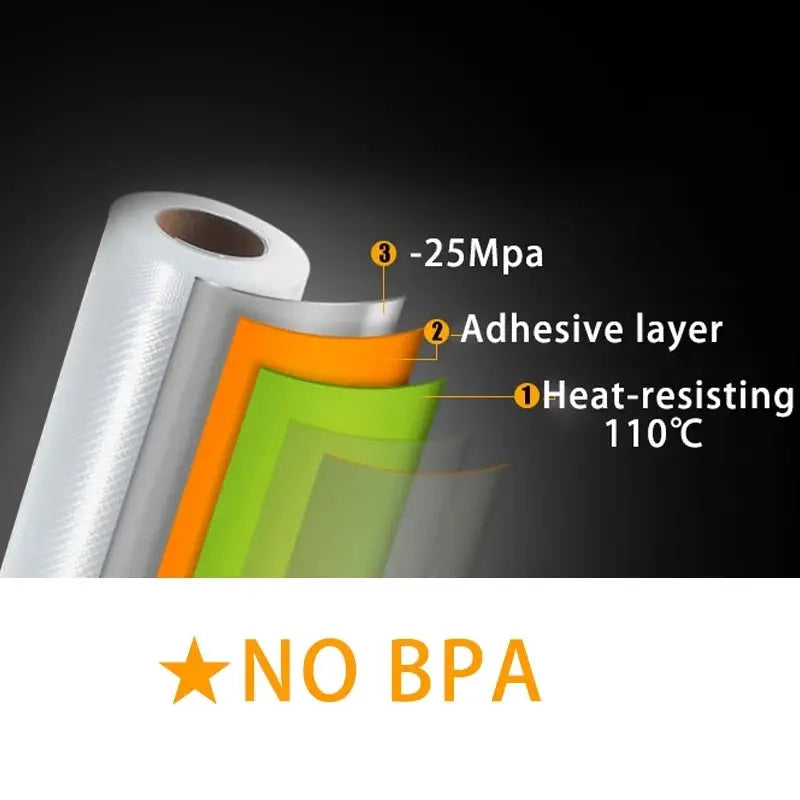 SaengQ Vacuum Sealer Bags Rolls 12 15 20 25 30 CM BPA Free Multi Layer