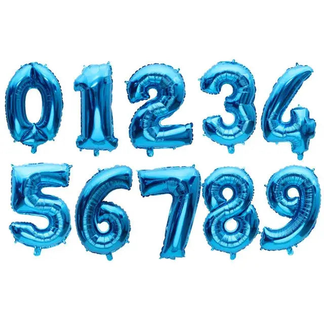 16 32 40 Inch Silver And Rose Gold Foil Number Balloons For Birthday Wedding Baby Shower Party Decorations