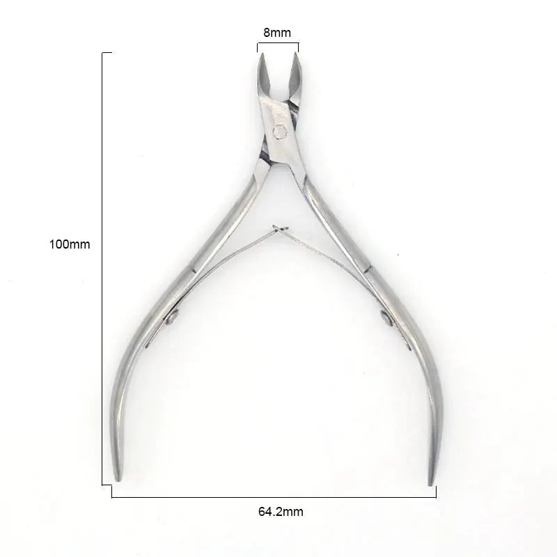 PrimeCare Cuticle Cutter Set Stainless Steel Nail Manicure Tools for Precise Cuts and Pedicure Comfort