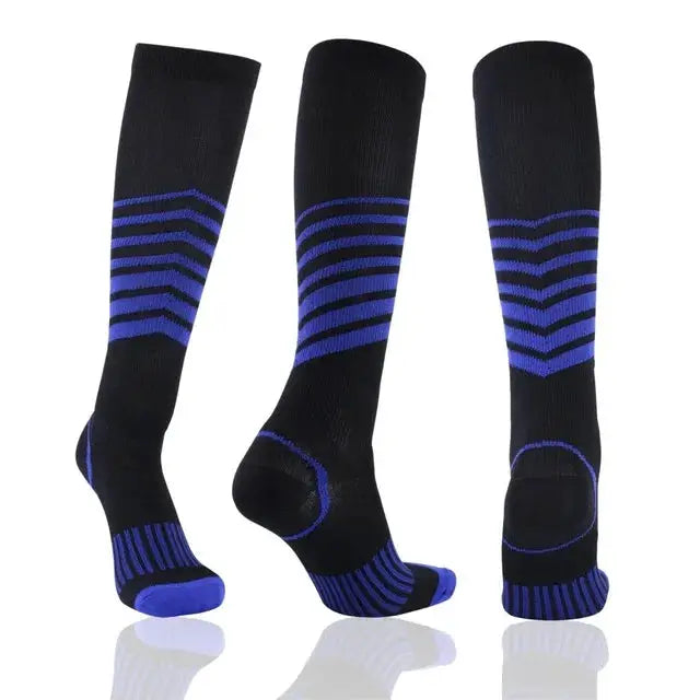 Compression Socks For Varicose Veins And Sports Knee High Nylon Medical Nursing Stockings Anti Fatigue Black
