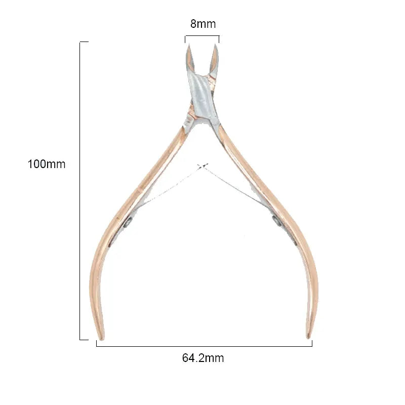 PrimeCare Cuticle Cutter Set Stainless Steel Nail Manicure Tools for Precise Cuts and Pedicure Comfort