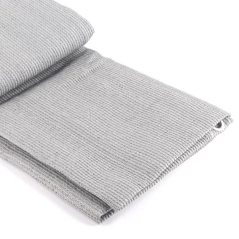 Tewango sun shade net, gray HDPE fabric with 95% UV protection for pergolas and fences