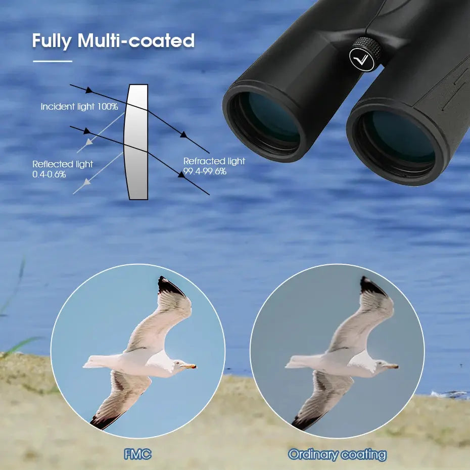 SVBONY SV47 black binoculars by Simples Market, IPX7 waterproof with FMC coating