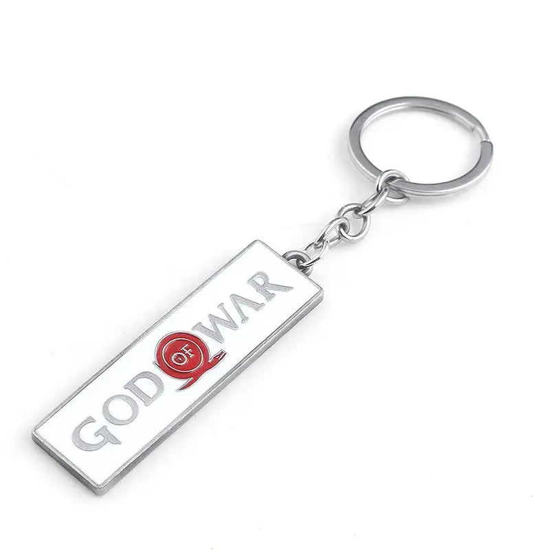 God Of War Kratos Sword Keychain Pendant Zinc Alloy Antique Silver Finish For Keys Backpacks And Bags