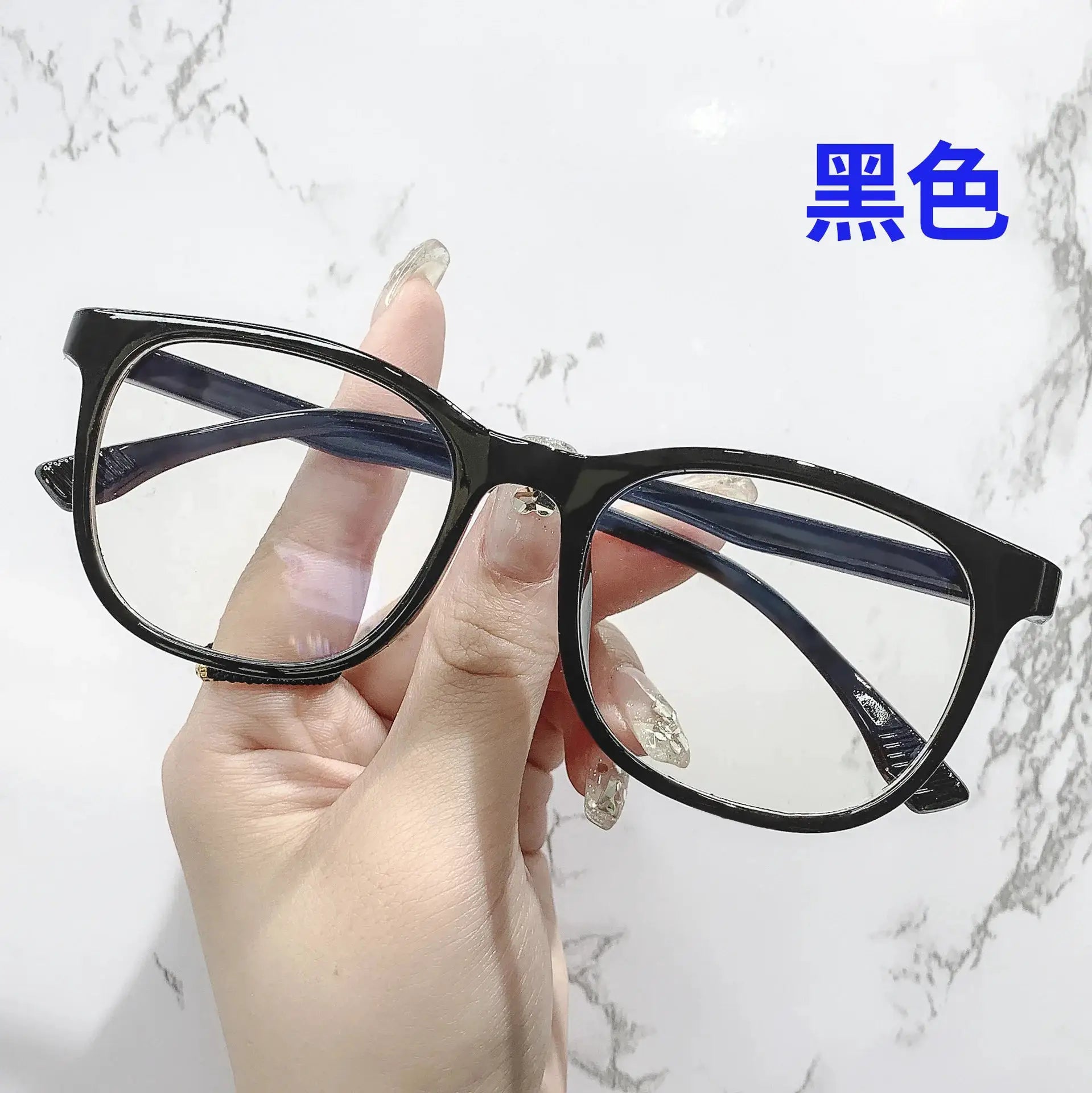 OptiGuard Transparent Computer Glasses Unisex Anti Blue Light Blocking Eyewear With Square Frame