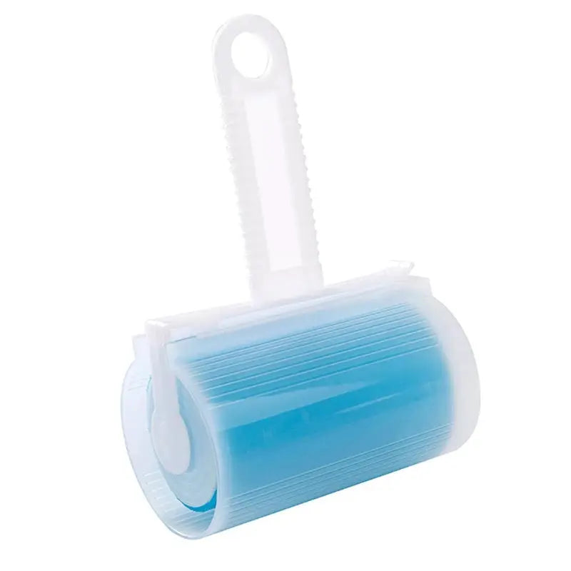 Simples Market washable lint roller for pet hair, blue adhesive roller with white handle