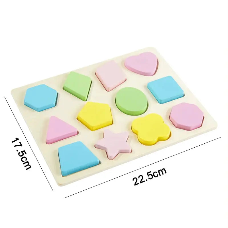 Montessori 3D Wooden Puzzles For Babies And Toddlers Early Learning Educational Wooden Toys Gift For Children