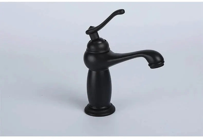 Bathroom faucet Simples Market ELFCT001, antique bronze finish, solid brass, single-handle basin mixer.