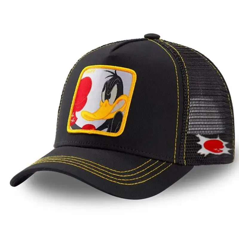 Unisex Anime Cartoon Patch Baseball Cap High Quality Trucker Hat Men Women Sun Shield