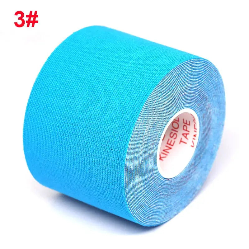 Blue kinesiology tape roll, 5m length, Simples Market brand