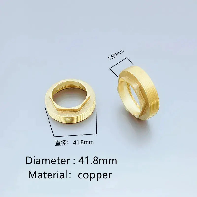 Simples Market 2-piece copper faucet spool cap covers, 41.8mm diameter, brass decorative cover for kitchen basin faucet
