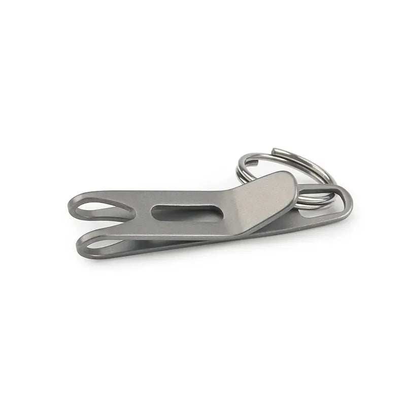 Titanium clasp key ring from Simples Market, with buckle hook EDC tool