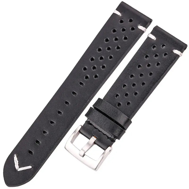 Heritage Leather Handmade Cowhide Watch Band 18mm 20mm 22mm 24mm Breathable Oil Wax Treated For Comfort