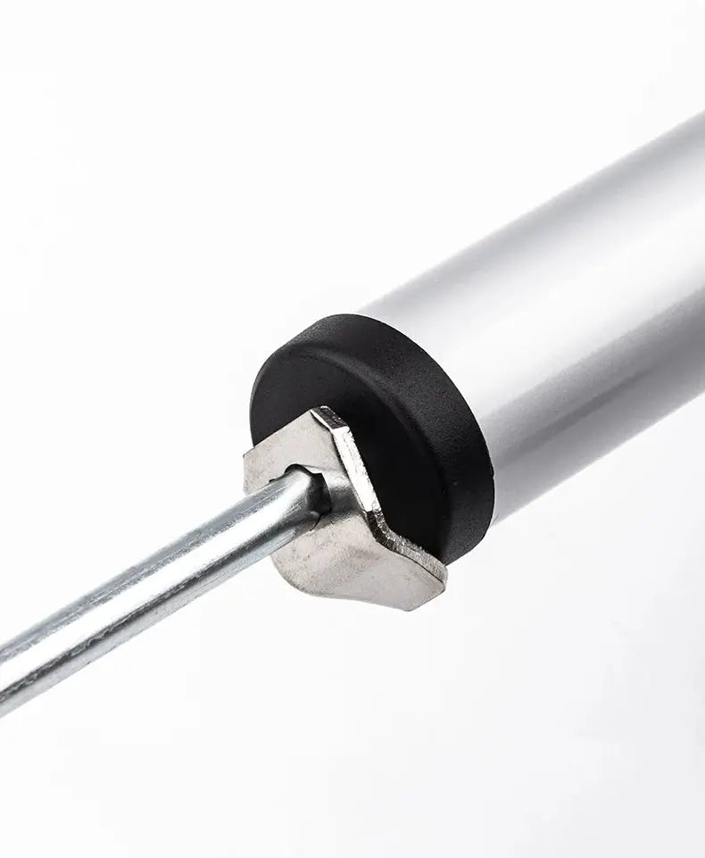 KAK soft-closing door closer rod with black seal and silver mounting bracket, Simples Market