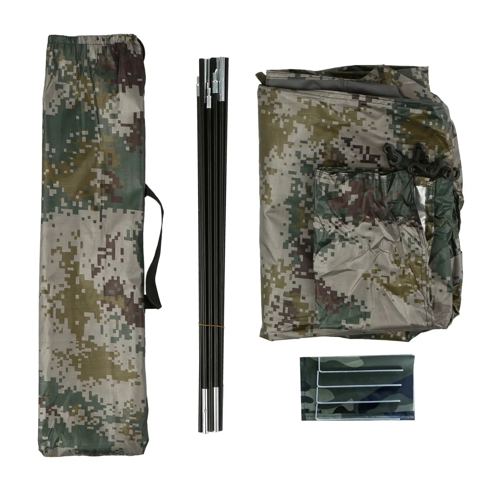 Tomshoo 1/2 Person Ultralight Camping Tent in camouflage with carry bag and 4 aluminum poles
