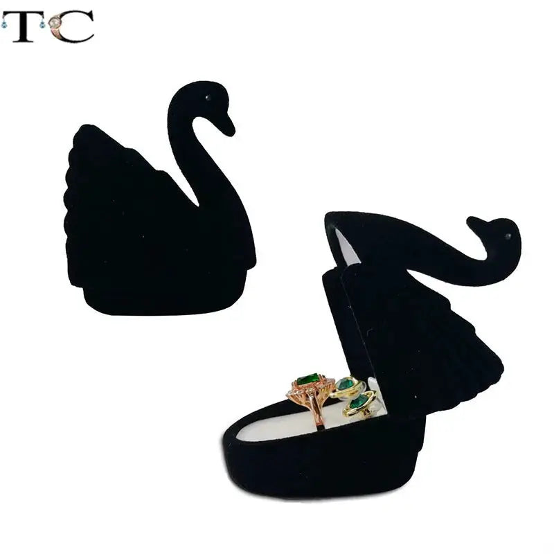 Creative Velvet Jewelry Box Mini Ring Box for Earrings and Rings Storage Display Gift Case