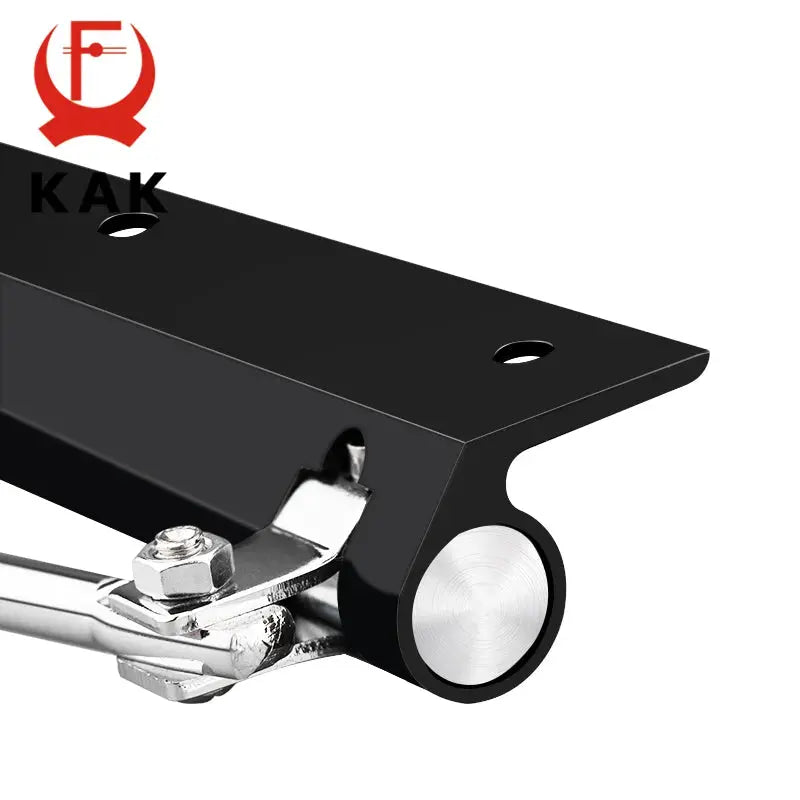 KAK 50kg adjustable door closer with black body and silver roller