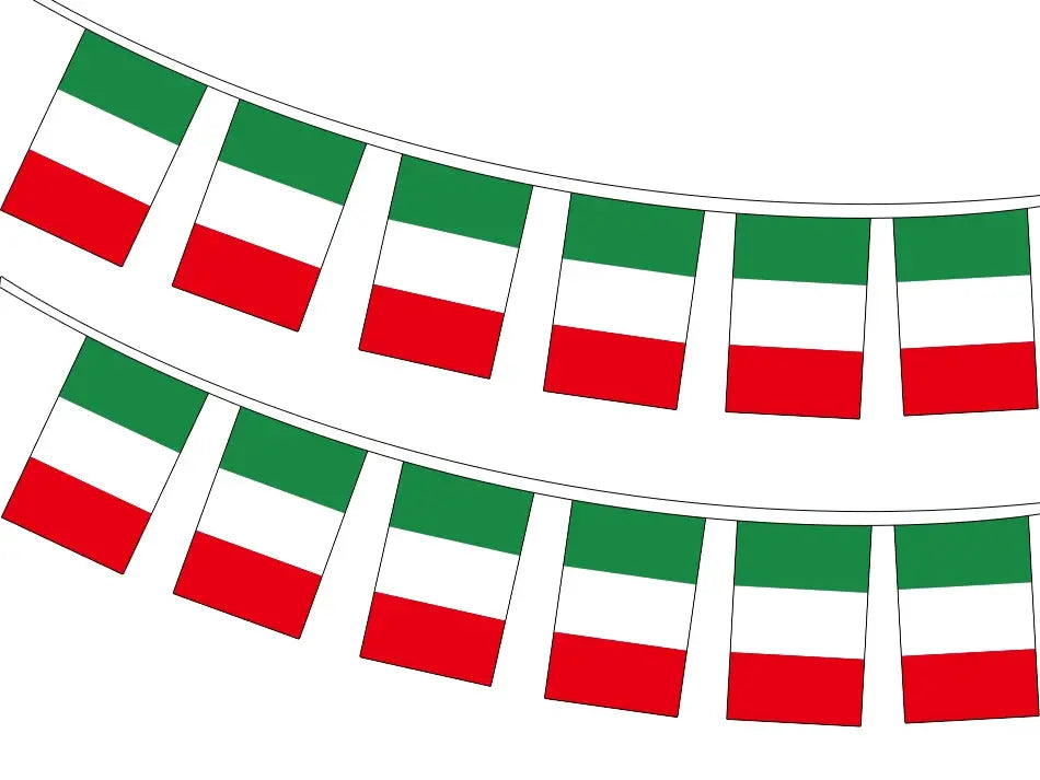 Italian Flags Bunting 20 Pcs Pennant Banner Party Festival Decor