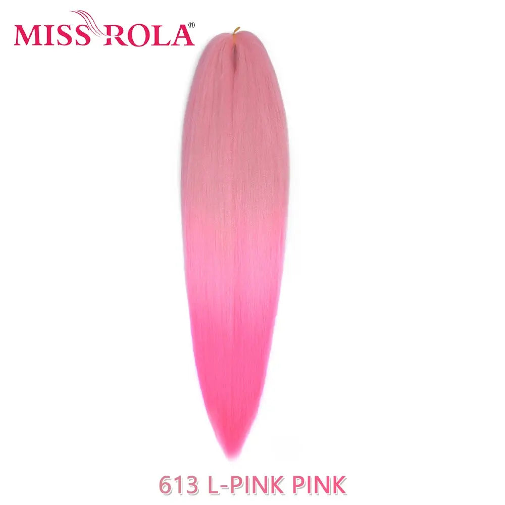 Miss Rola pink synthetic 30in Kanekalon hair braid bundle, pre-stretched jumbo extension by Simples Market