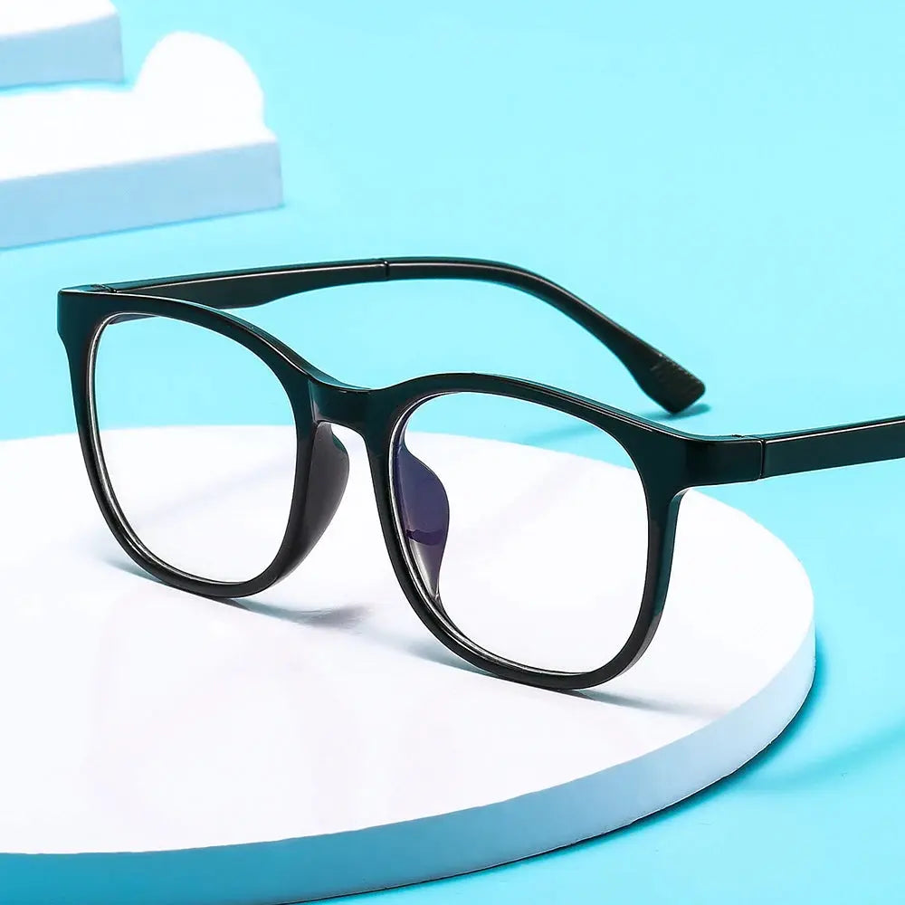 OptiGuard Transparent Computer Glasses Unisex Anti Blue Light Blocking Eyewear With Square Frame