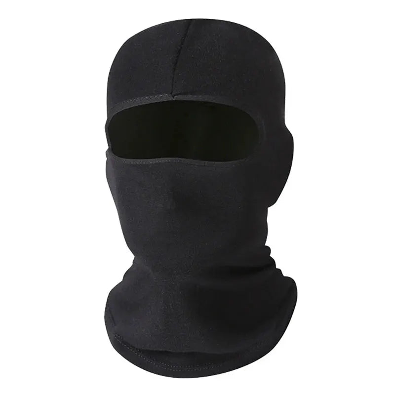 Balaclava full-face mask in black for outdoor winter sports