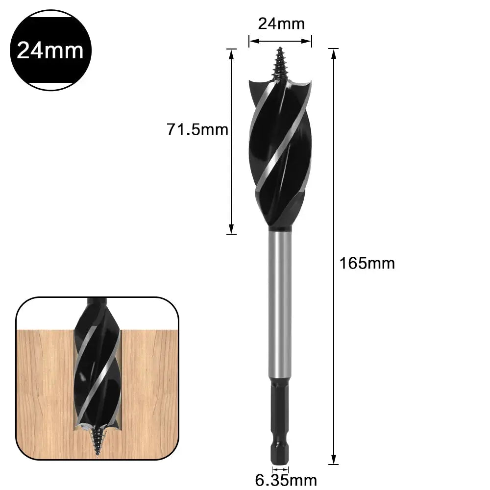 10mm to 35mm High Carbon Steel Twist Drill Bit Set for Wood Fast Cut Auger Carpenter Joiner Tools for Woodworking