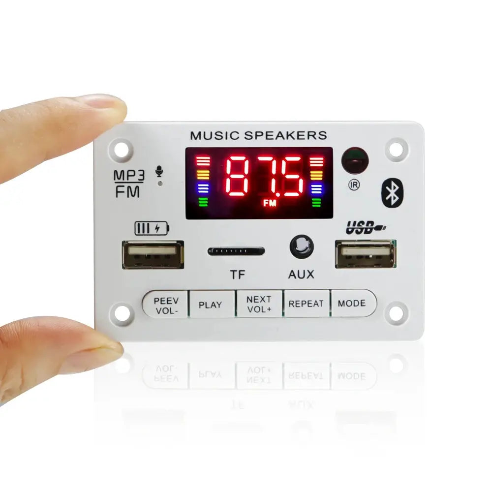 6V 12V Bluetooth MP3 Decoding Board Module Car USB MP3 Player With TF Card Slot USB FM Handsfree Microphone