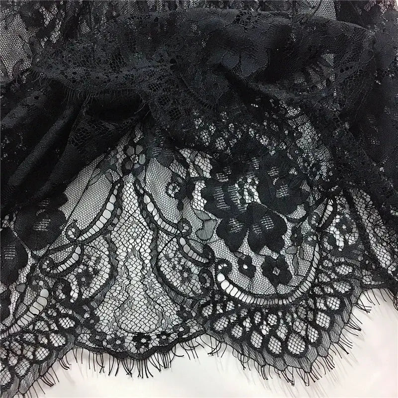 Transparent Lace Mesh Mini Skirt Extender For Women Layering Underskirt Summer Black White