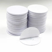 Simples Market 10-pack 125kHz TK4100/EM4100 RFID discs with adhesive stickers, white 25-30mm for access control