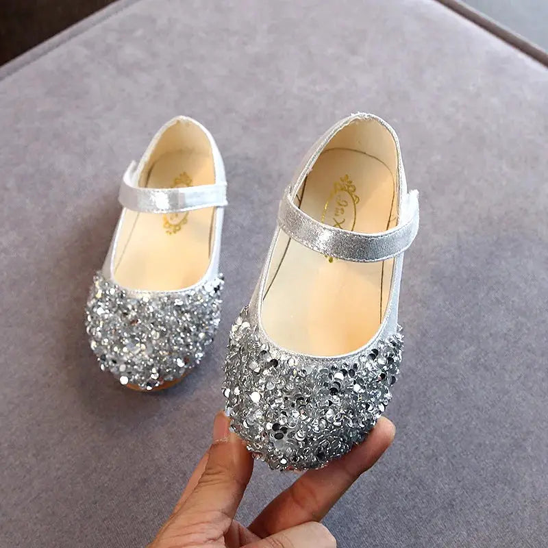 KushyShoo Girls Princess Glitter Dance Shoes Toddlers Casual Sandals Spring 2021
