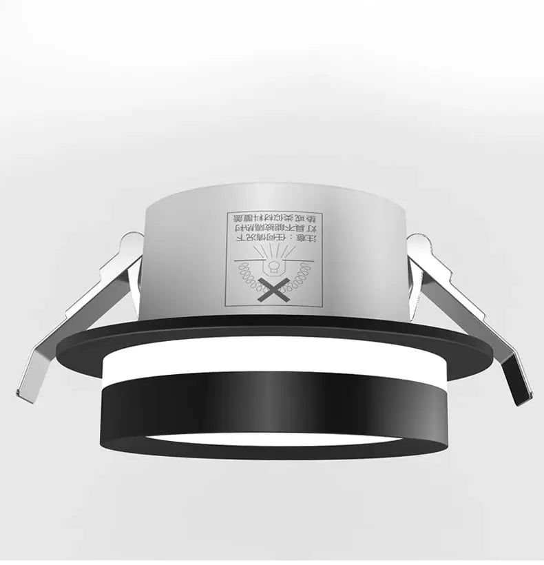 Chrome round recessed LED downlight for ceiling, AC85-265V, 5W/7W/9W/12W