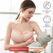 Beauforme Plus Size Nursing Bra Breathable Seamless Maternity Underwear For Breastfeeding Push Up