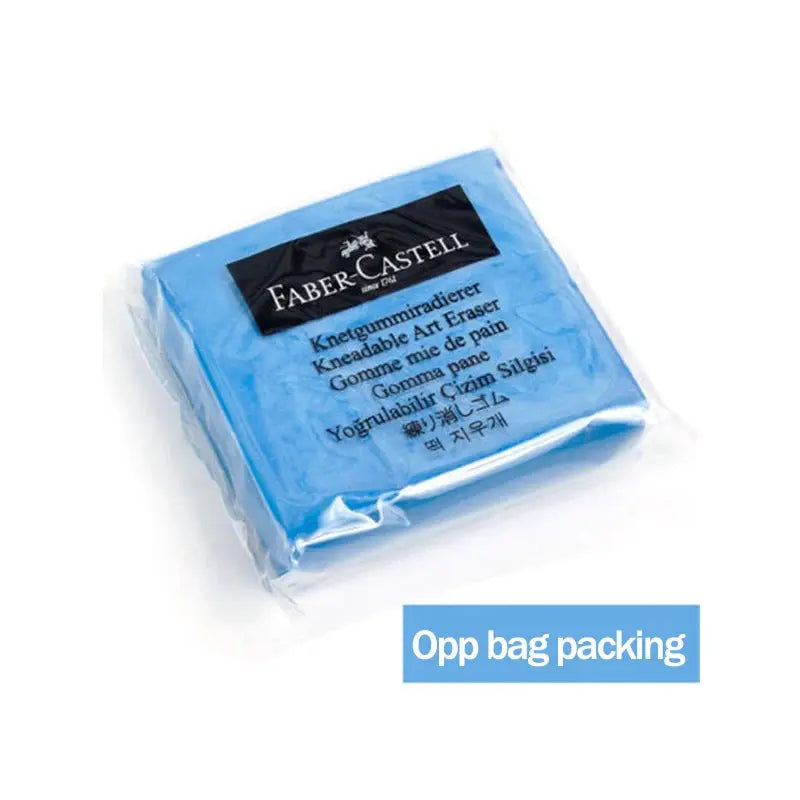 Faber-Castell blue plasticity eraser block in sealed packaging