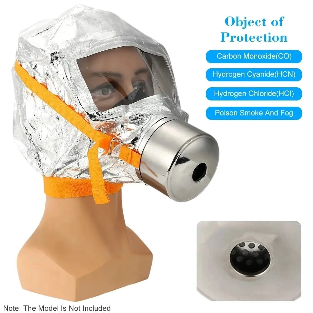Fire Emergency Escape Safety Mask 30 Minutes Protection Respirator For Smoke And Dust Home And Work