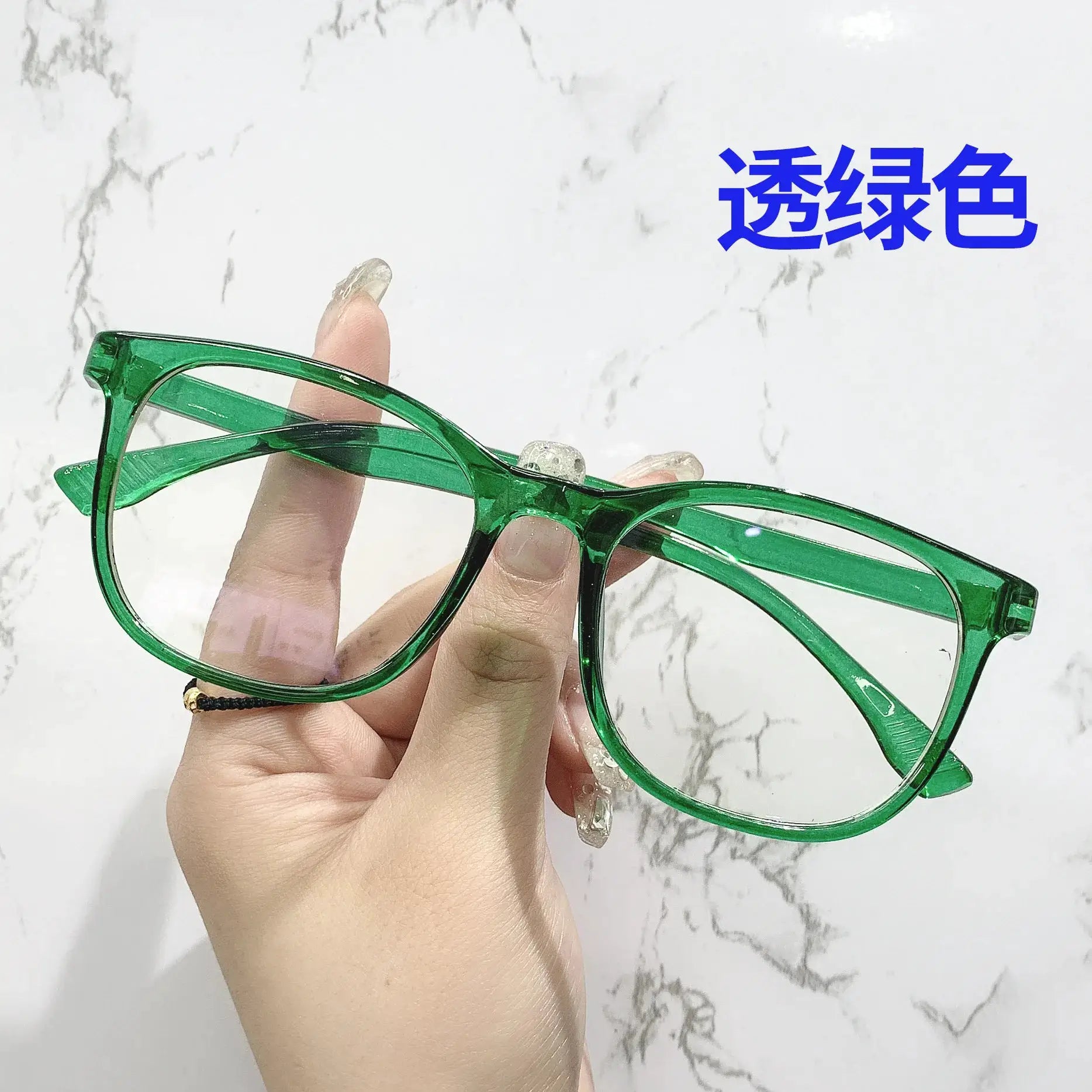 OptiGuard Transparent Computer Glasses Unisex Anti Blue Light Blocking Eyewear With Square Frame