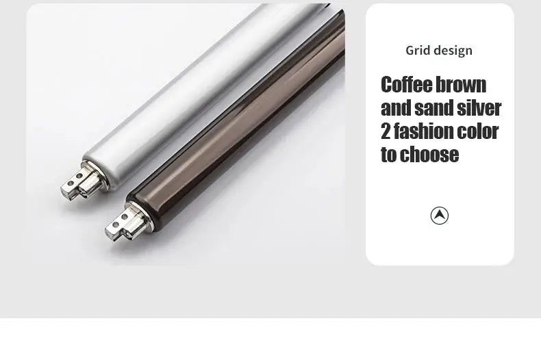 KAK Soft Closing Automatic Door Closer pair, 35kg pneumatic, silver and coffee brown finishes, Simples Market