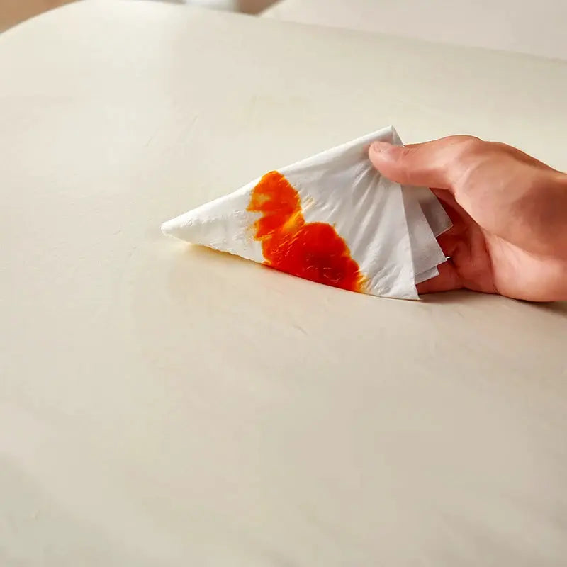 Sofa cover by Simples Market, waterproof PU material, ivory solid, elastic stretch corner slipcover.