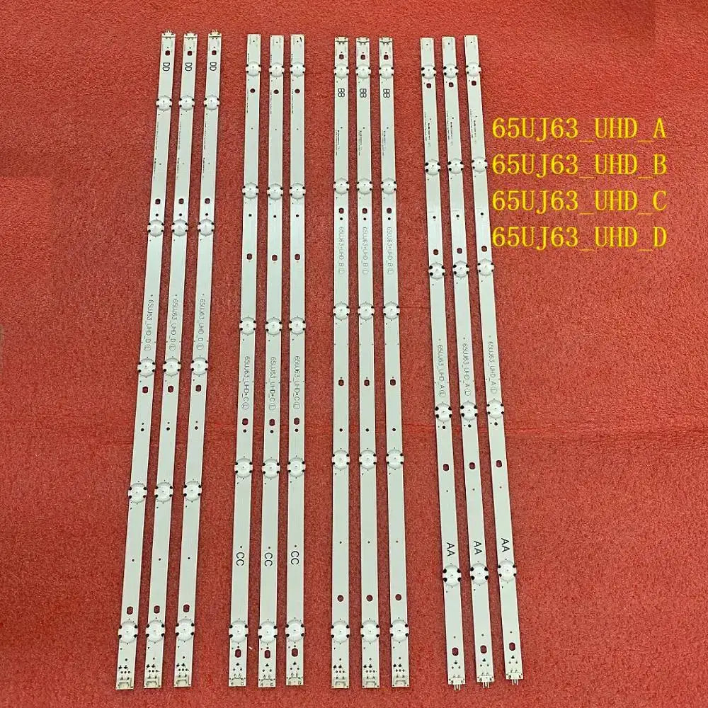 LED backlight strips, white, 12-pack by Simples Market for 65-inch UHD TVs 65UJ63 A-D