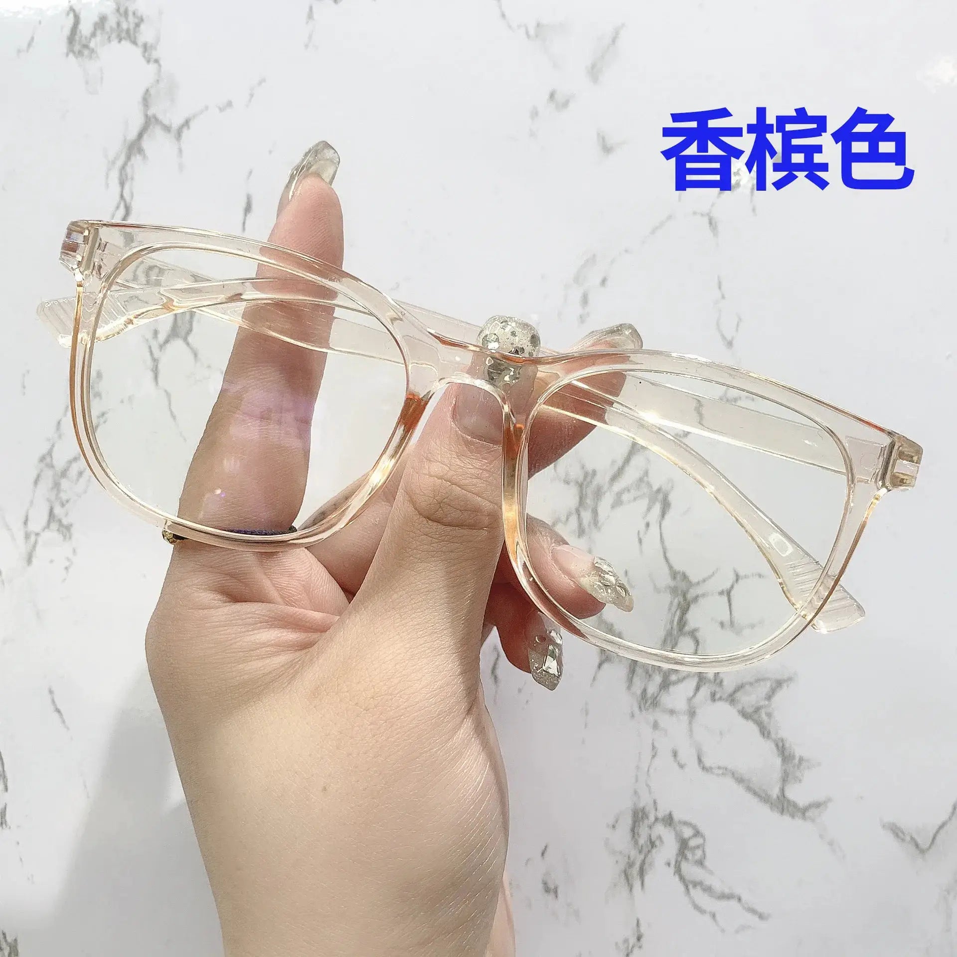 OptiGuard Transparent Computer Glasses Unisex Anti Blue Light Blocking Eyewear With Square Frame