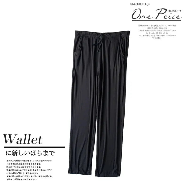 Men's spring and summer new modal pajamas two-piece short-sleeved trousers thin large size loose sports home wear suit sleepwear
