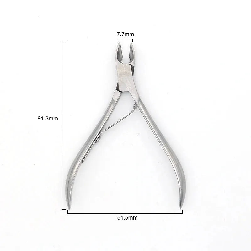 PrimeCare Cuticle Cutter Set Stainless Steel Nail Manicure Tools for Precise Cuts and Pedicure Comfort