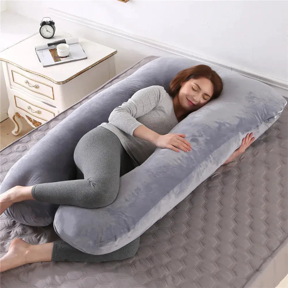 PANGDUBE Pregnancy Pillow 130x70 Cm Full Body Support Pillow For Pregnant Women And Nursing Mothers
