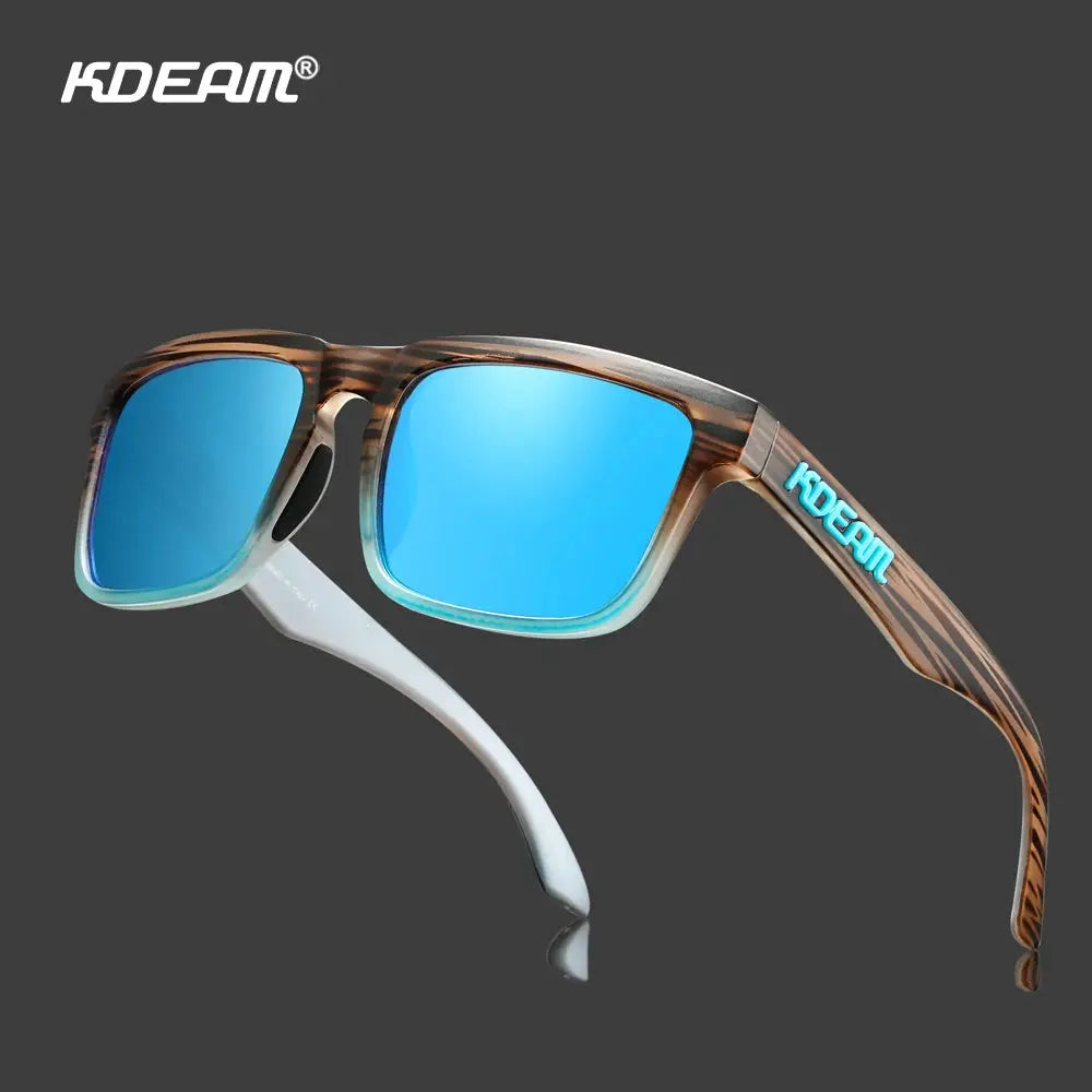 KDEAM 2022 Square Men Polarized Sunglasses With UV Protection Coating For Durable Outdoor Performance