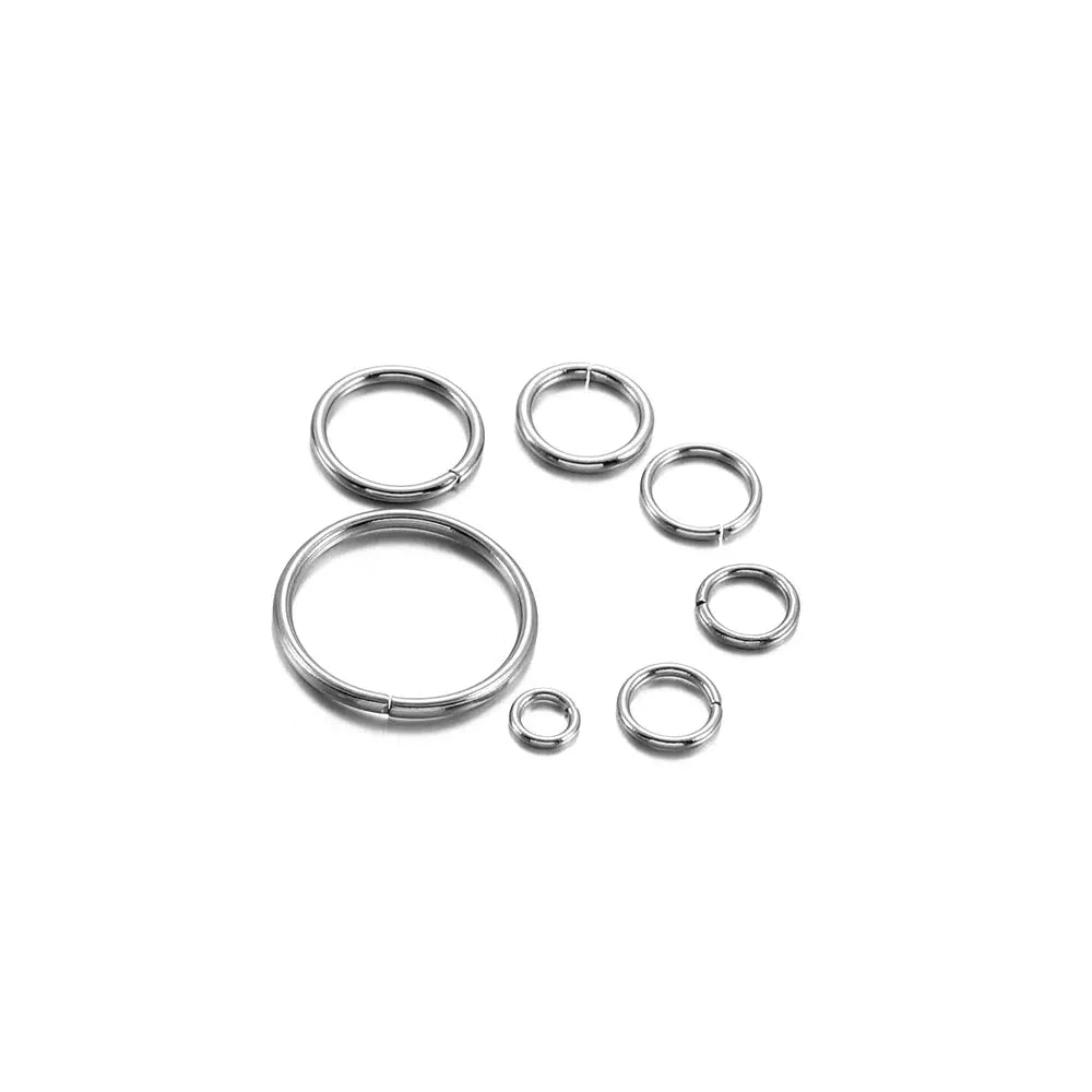 1050Pcs Stainless Steel Open Jump Rings Jewelry Making Connectors Split Rings for Diy Jewelry Findings Supplies