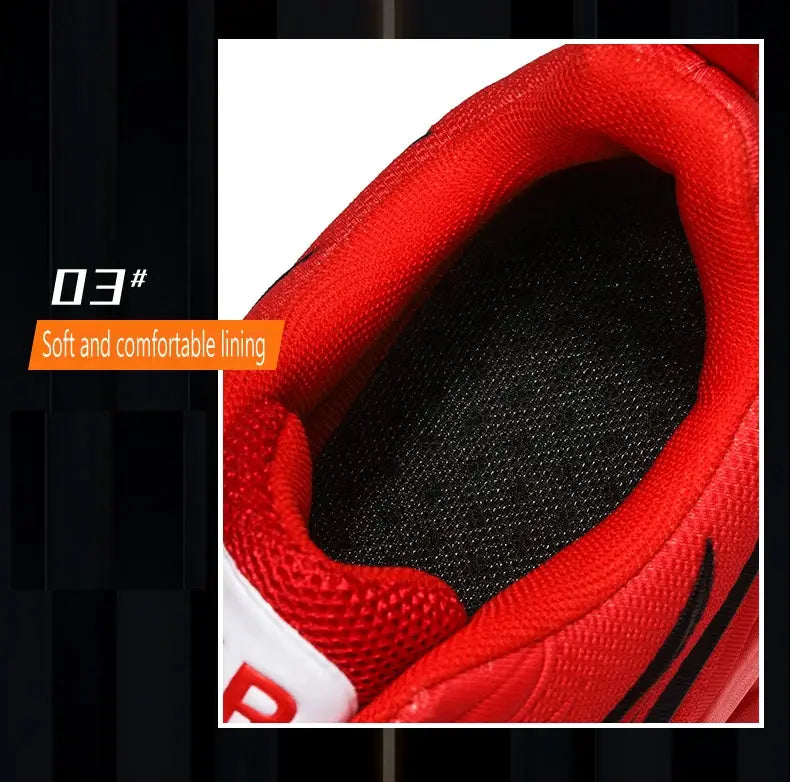 Social Shoe Male Mesh Running Shoes by Simples Market, red inner lining, breathable