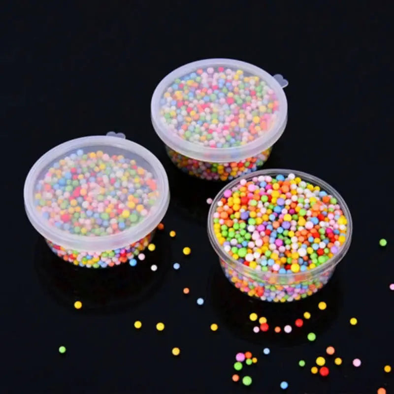 CraftNest Clear Foam Ball Storage Boxes With Lids 20 Pcs Sealed Dustproof Bead Slime Organizer