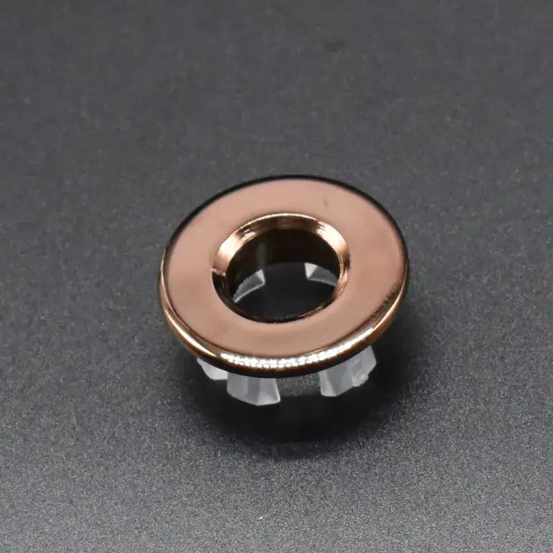 Overflow hole decorative copper round cover for sink, 1pc Simples Market